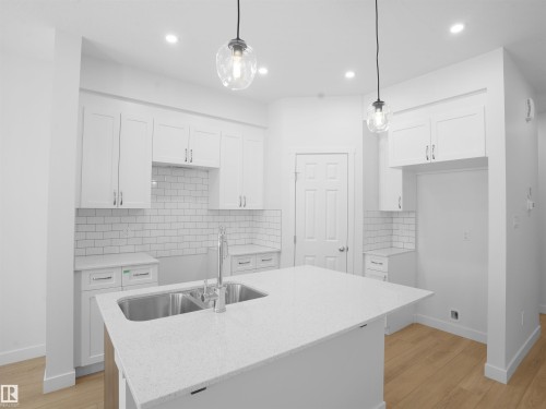 9716 Carson Place, Edmonton, AB - Indoor Photo Showing Kitchen With Double Sink With Upgraded Kitchen