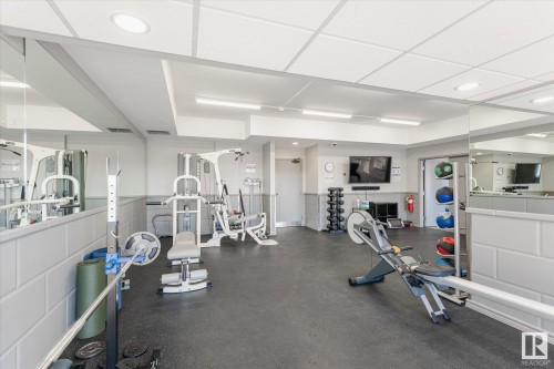 1002 9923 103 Street, Edmonton, AB - Indoor Photo Showing Gym Room