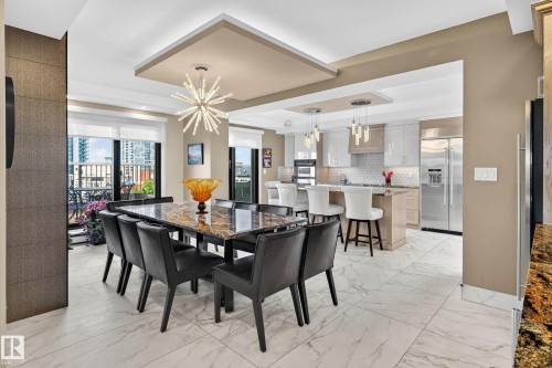 1601 10045 118 Street, Edmonton, AB - Indoor Photo Showing Dining Room