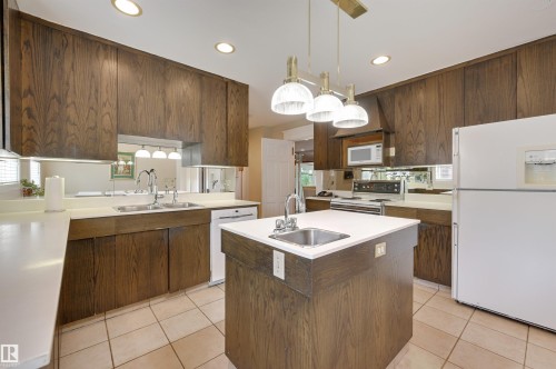 10226 Connaught Drive, Edmonton, AB - Indoor Photo Showing Kitchen With Double Sink