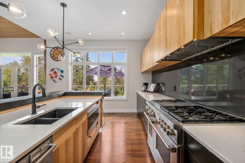 699 Howatt Drive, Edmonton, AB - Indoor Photo Showing Kitchen With Double Sink With Upgraded Kitchen