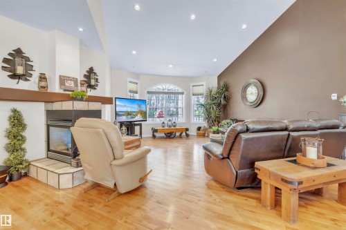 1 62313B Rge Rd 421 Road Nw, Rural Bonnyville M.D., AB - Indoor Photo Showing Living Room With Fireplace