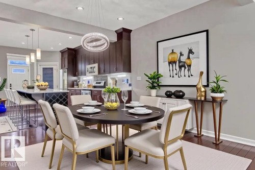10806 72 Avenue, Edmonton, AB - Indoor Photo Showing Dining Room