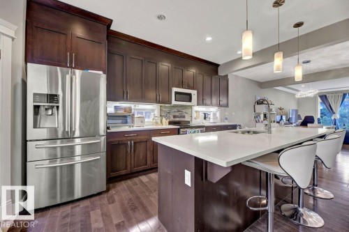 10806 72 Avenue, Edmonton, AB - Indoor Photo Showing Kitchen With Upgraded Kitchen
