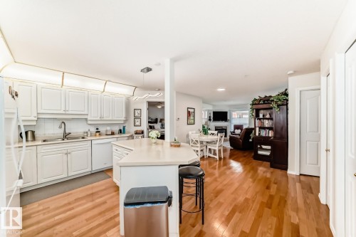 123 6703 172 Street, Edmonton, AB - Indoor Photo Showing Kitchen With Double Sink