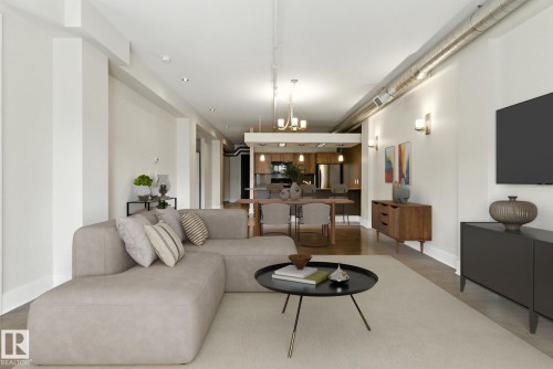 204 11633 105 Avenue, Edmonton, AB - Indoor Photo Showing Living Room