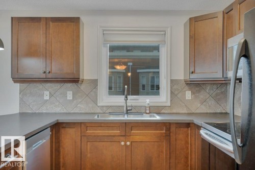 306 10232 115 Street, Edmonton, AB - Indoor Photo Showing Kitchen With Double Sink