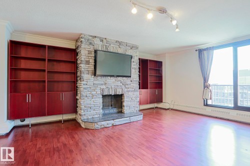 1407 10125 109 Street, Edmonton, AB - Indoor With Fireplace