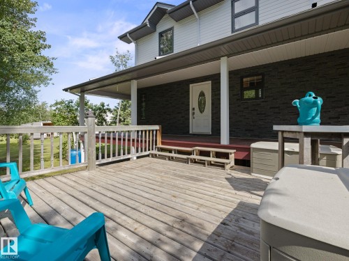 20456 Twp Road 544, Rural Strathcona County, AB - Outdoor With Deck Patio Veranda With Exterior