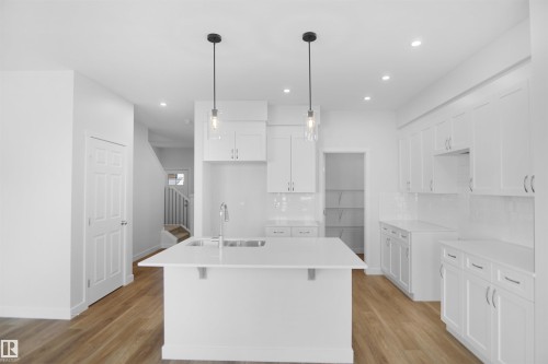 17420 7 Street, Edmonton, AB - Indoor Photo Showing Kitchen With Upgraded Kitchen