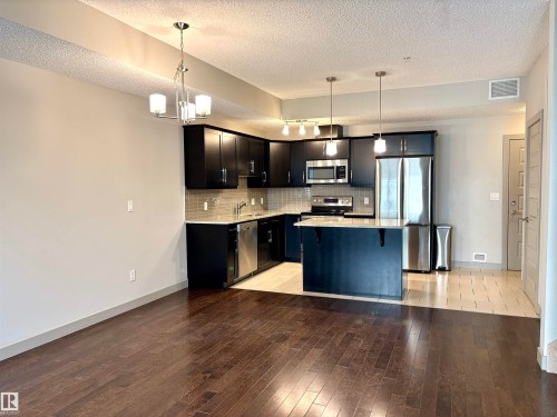 114 10510 56 Avenue, Edmonton, AB - Indoor Photo Showing Kitchen With Stainless Steel Kitchen With Upgraded Kitchen