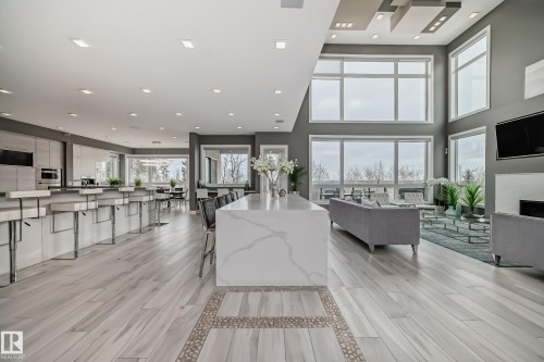 4129 Cameron Heights Point, Edmonton, AB - Indoor With Fireplace