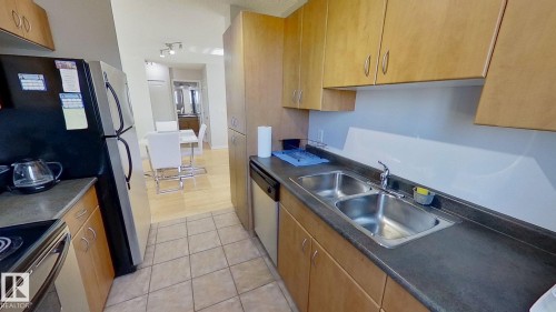 2008 10303 105 Street, Edmonton, AB - Indoor Photo Showing Kitchen With Double Sink