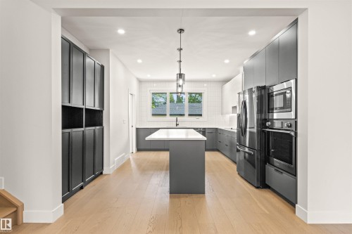 2 8343 Saskatchewan Drive, Edmonton, AB - Indoor Photo Showing Kitchen With Upgraded Kitchen