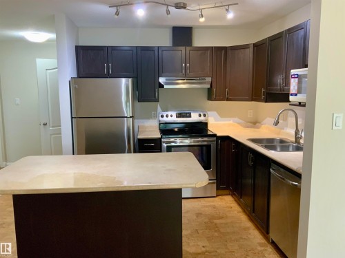 34 9914 80 Avenue, Edmonton, AB - Indoor Photo Showing Kitchen With Double Sink