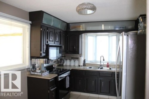 13304 70 Street, Edmonton, AB - Indoor Photo Showing Kitchen With Double Sink