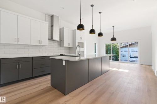 9807 90 Avenue, Edmonton, AB - Indoor Photo Showing Kitchen With Upgraded Kitchen