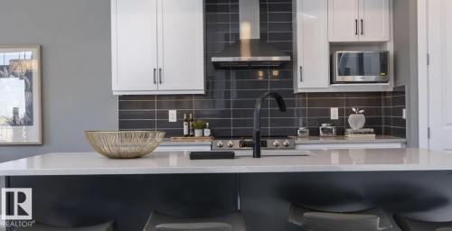 5407 Parc Reunis Way, Beaumont, AB - Indoor Photo Showing Kitchen With Upgraded Kitchen