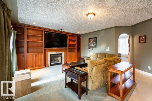 1320 119A Street, Edmonton, AB - Indoor Photo Showing Other Room With Fireplace