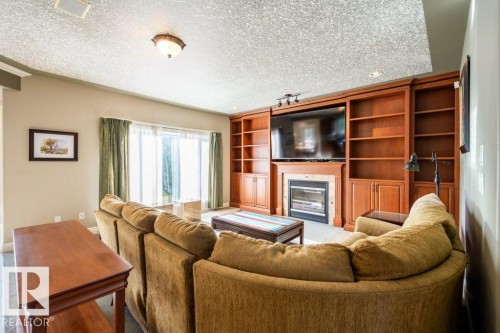 1320 119A Street, Edmonton, AB - Indoor Photo Showing Living Room With Fireplace