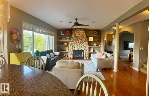 6004 32 Avenue, Beaumont, AB - Indoor With Fireplace