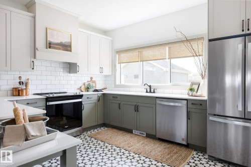 21204 25 Avenue, Edmonton, AB - Indoor Photo Showing Kitchen With Upgraded Kitchen