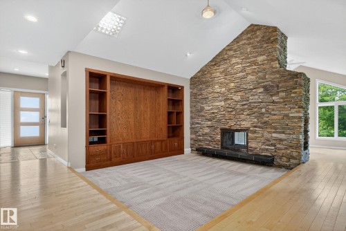 15860 41 Avenue, Edmonton, AB - Indoor Photo Showing Other Room With Fireplace