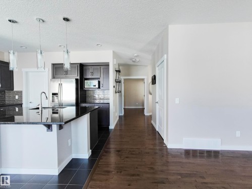 8008 18 Avenue, Edmonton, AB - Indoor Photo Showing Kitchen With Upgraded Kitchen