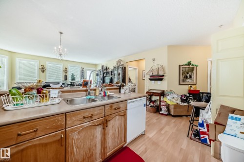 410 9120 156 Street, Edmonton, AB - Indoor Photo Showing Kitchen With Double Sink
