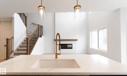 3230 Dixon Way, Edmonton, AB - Indoor With Fireplace