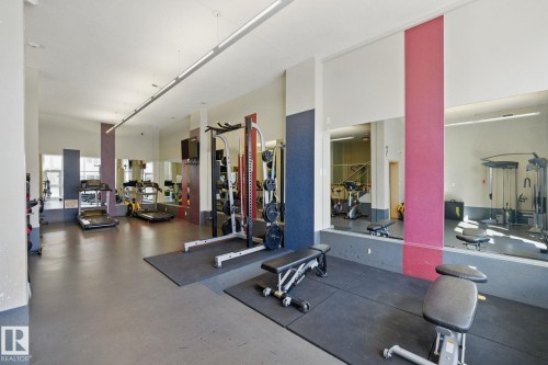 1201 9835 113 Street, Edmonton, AB - Indoor Photo Showing Gym Room
