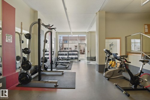 1201 9835 113 Street, Edmonton, AB - Indoor Photo Showing Gym Room
