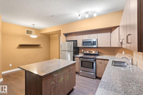 514 10518 113 Street, Edmonton, AB - Indoor Photo Showing Kitchen With Double Sink