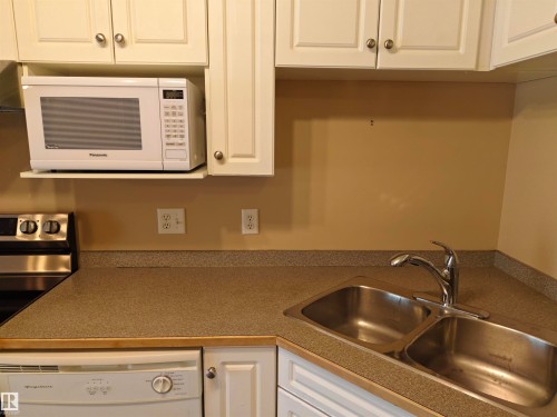209 7511 171 Street, Edmonton, AB - Indoor Photo Showing Kitchen With Double Sink