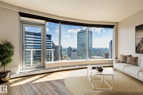 2303 10152 104 Street, Edmonton, AB - Indoor Photo Showing Living Room