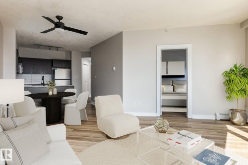 2303 10152 104 Street, Edmonton, AB - Indoor Photo Showing Living Room