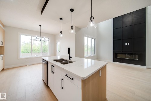 8824 183 Avenue, Edmonton, AB - Indoor Photo Showing Kitchen With Double Sink