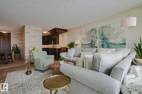 702 9923 103 Street, Edmonton, AB - Indoor Photo Showing Living Room