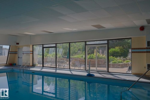 702 9923 103 Street, Edmonton, AB - Indoor Photo Showing Other Room With In Ground Pool