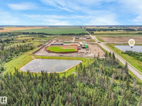 Overview of rural landscape featuring a nearby body of water - 15 Elwyck Gate, Spruce Grove, AB - Outdoor With View