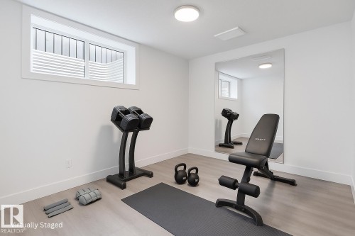 7906 75 Street, Edmonton, AB - Indoor Photo Showing Gym Room
