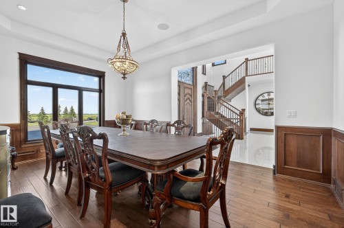53524 Range Road 263A, Rural Sturgeon County, AB - Indoor Photo Showing Dining Room