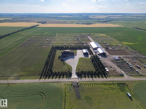 Overview of rural landscape featuring abundant farmland - 53524 Range Road 263A, Rural Sturgeon County, AB - Outdoor With View