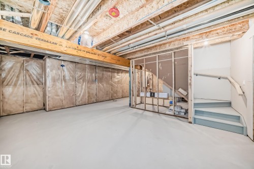 View of unfinished basement - 1401 Ainslie Wynd, Edmonton, AB - Indoor Photo Showing Basement