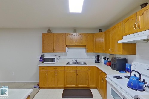 208 10421 42 Avenue, Edmonton, AB - Indoor Photo Showing Kitchen With Double Sink