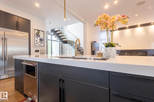 14027 91A Avenue, Edmonton, AB - Indoor Photo Showing Kitchen With Upgraded Kitchen
