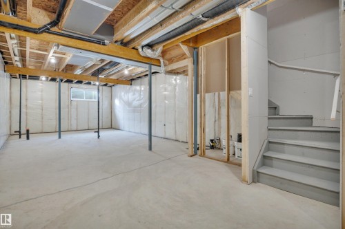 Below grade area featuring stairs - 2275 Alces Drive, Edmonton, AB - Indoor Photo Showing Basement