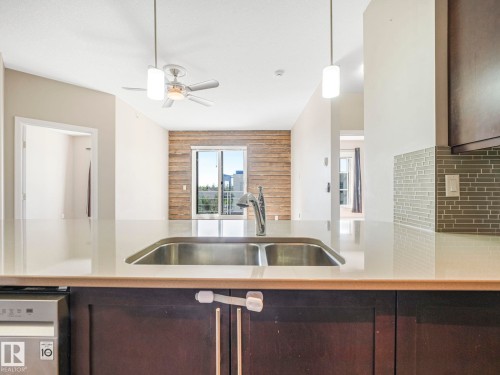 416 2588 Anderson Way, Edmonton, AB - Indoor Photo Showing Kitchen With Double Sink