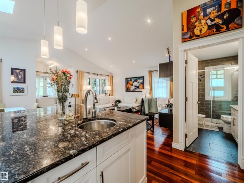 10067 93 Street, Edmonton, AB - Indoor Photo Showing Kitchen With Double Sink