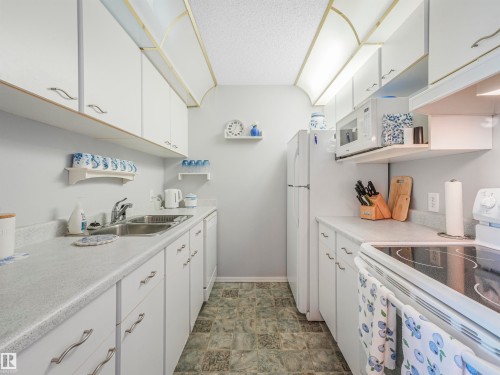 318 6710 158 Avenue, Edmonton, AB - Indoor Photo Showing Kitchen With Double Sink
